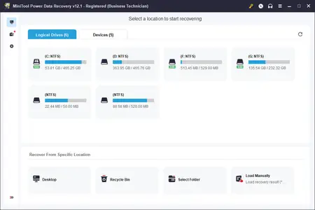 MiniTool Power Data Recovery Business Technician 12.2 (x64) Multilingual Portable