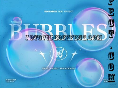 Soap Bubbles Text Effect - BB8PEHJ