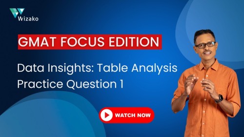 GMAT Data Insights - Table Analysis GMAT 760 Instructor