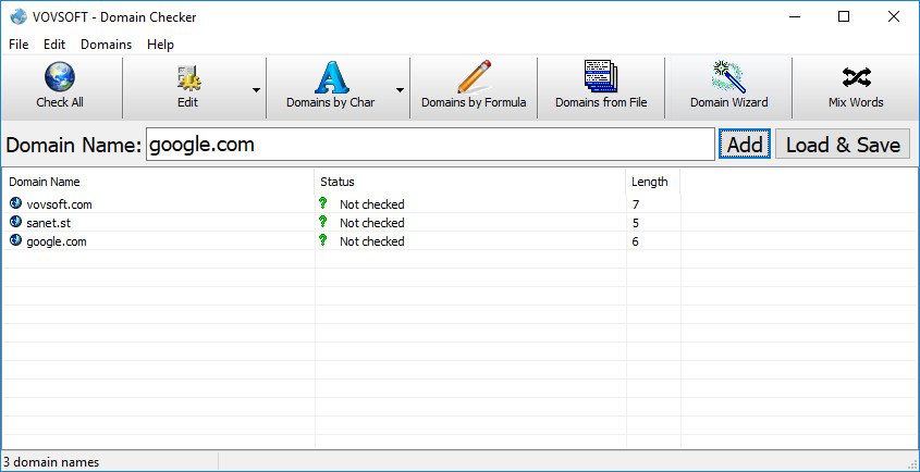 VovSoft Domain Checker 9.3