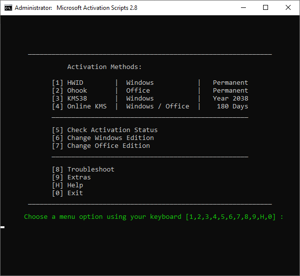 Microsoft Activation Scripts 2.8