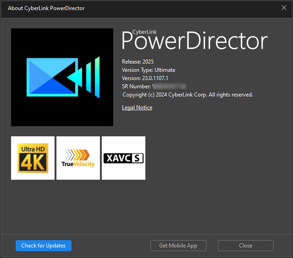 CyberLink PowerDirector Ultimate 2025 v23.0.1107.1