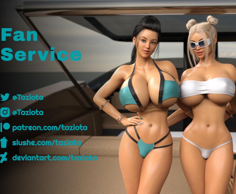 Taziota - Fan service - Complete 3D Porn Comic