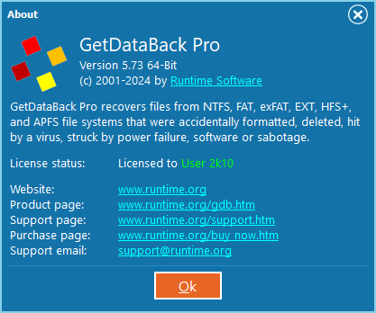 Runtime GetDataBack Pro 5.73