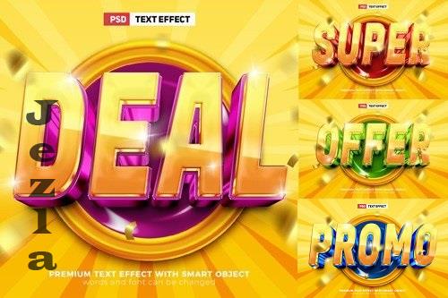 Super Sale Glossy 3D Text Effect Template - 8JPESBU