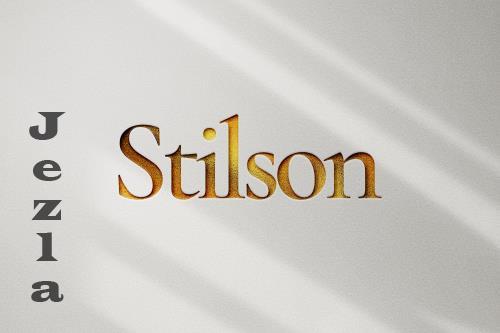 Stilson Gold Logo Mockup - H8Z284Q