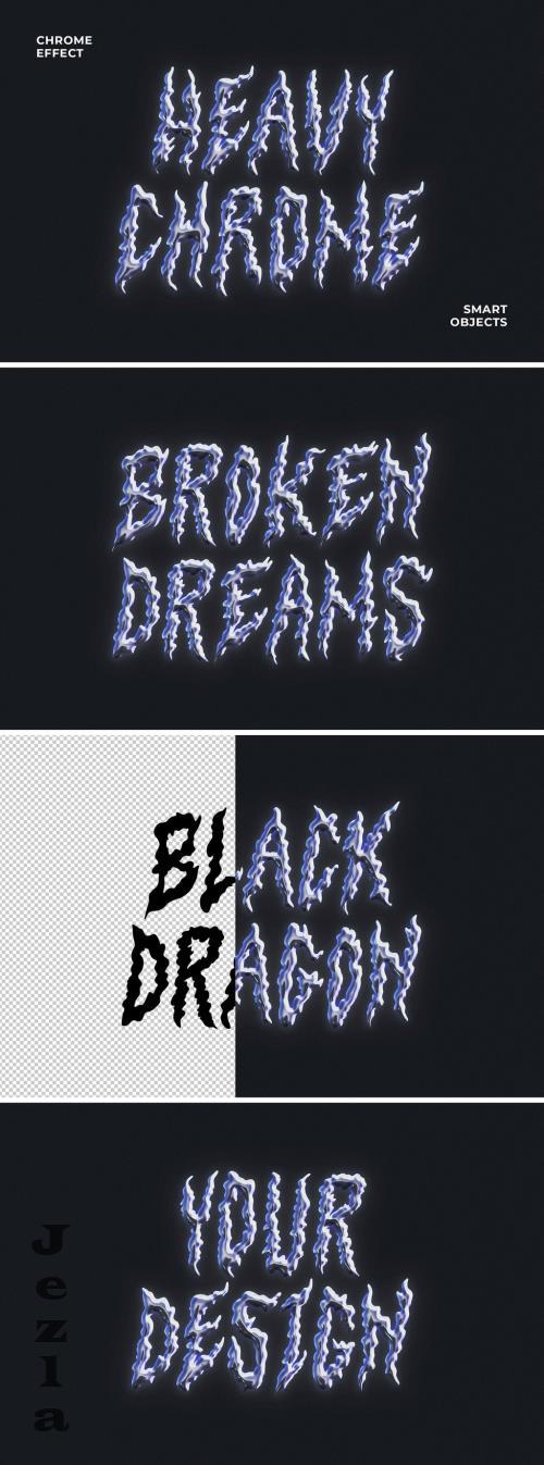 Edgy Chrome Text Effect - 288827842 - DX96BZT