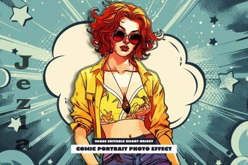 Comic Portrait Photo Effect - 288825463 - FFUP77S