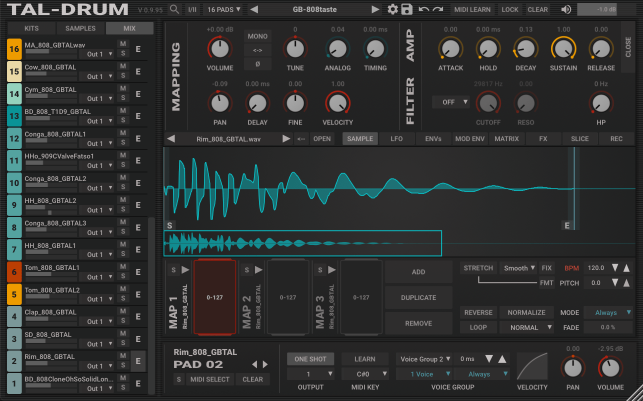 Togu Audio Line TAL-Drum 2.7.0 (Win Mac Lnx)