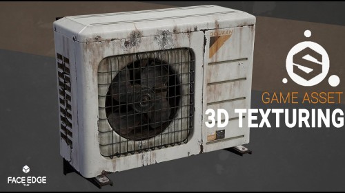 Blender Substance Painter 3D Air Conditioner