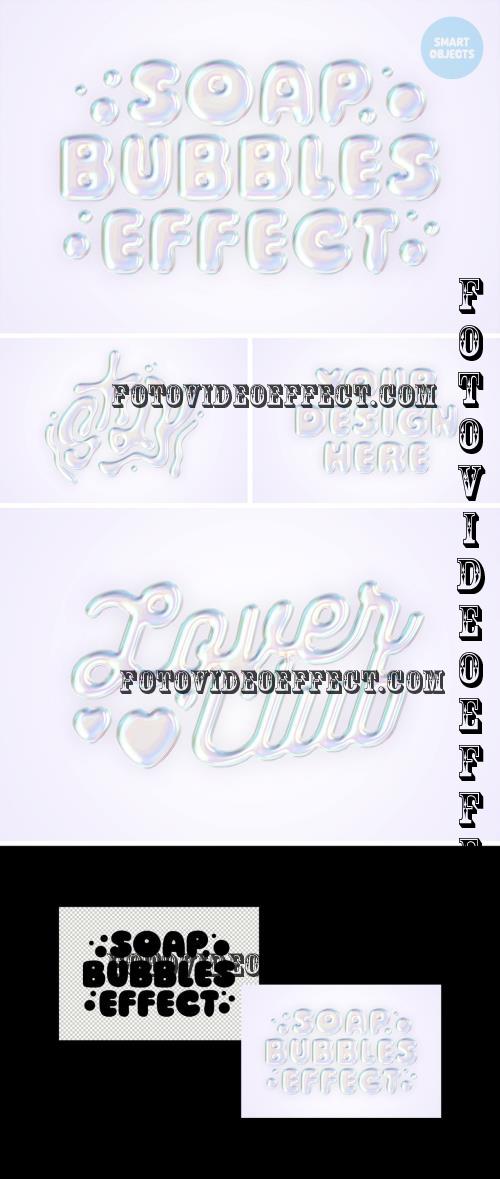 Soap Bubbles Text & Logo Effect - 289143415