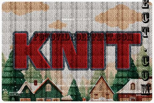 Knitting Text & Logo Effect - WKNWBUA