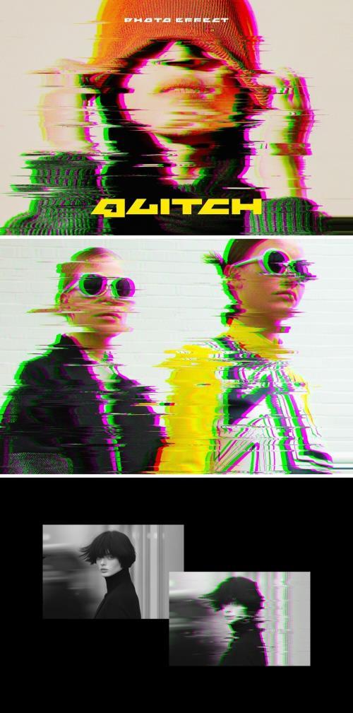 Distort Glitch Photo Effect