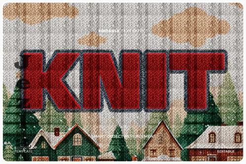 Knitting Text & Logo Effect - WKNWBUA