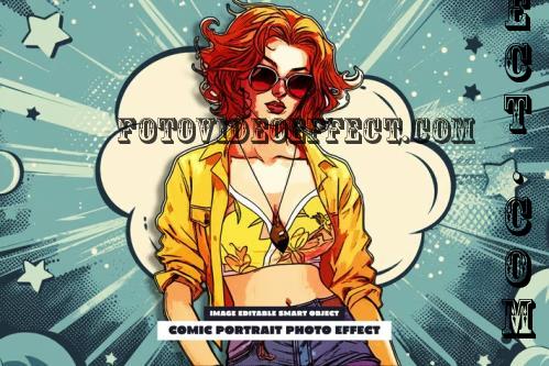 Comic Portrait Photo Effect - 288825463 - FFUP77S