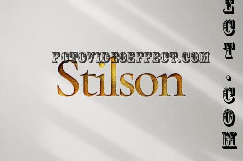 Stilson Gold Logo Mockup - H8Z284Q