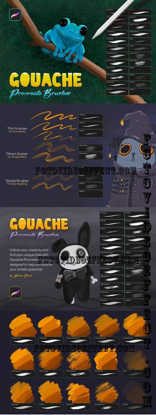 Gouache Procreate Brushes - 288311980