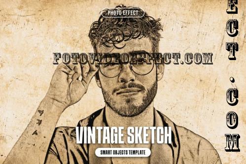 Vintage Sketch Photo Effect - 289184136