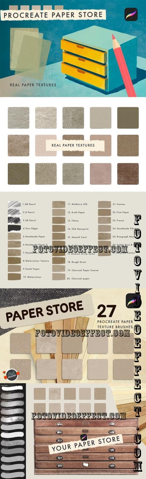 Paper Store Procreate Paper Textures - 288732589