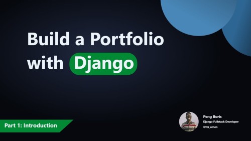 Creating a portfolio with Django (Beginners)