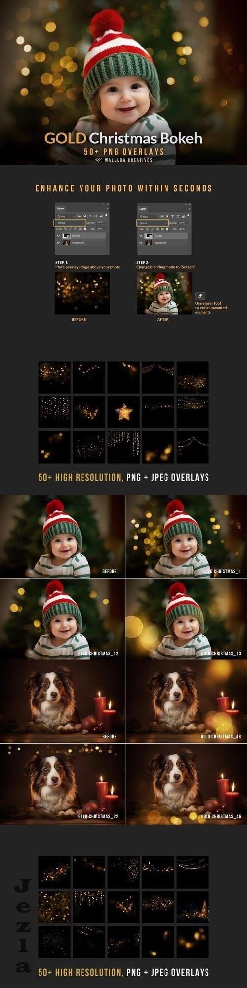 51 Golden Bokeh PNG photo overlays - 91726055