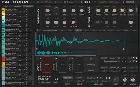 Togu Audio Line TAL–Drum v2.7.0 (Win/macOS/Linux)