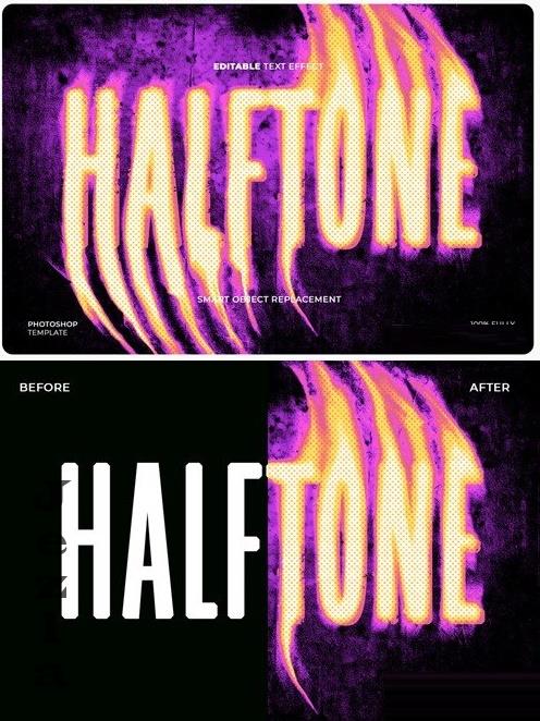 Liquid Halftone Text Effect - RA55CEC