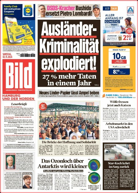 Bild Zeitung vom 02  November 2024