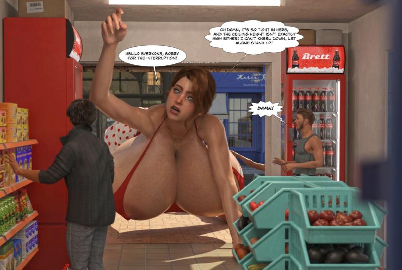 GiantPoser - Scarlett needs a drink + Bonus 3D Porn Comic