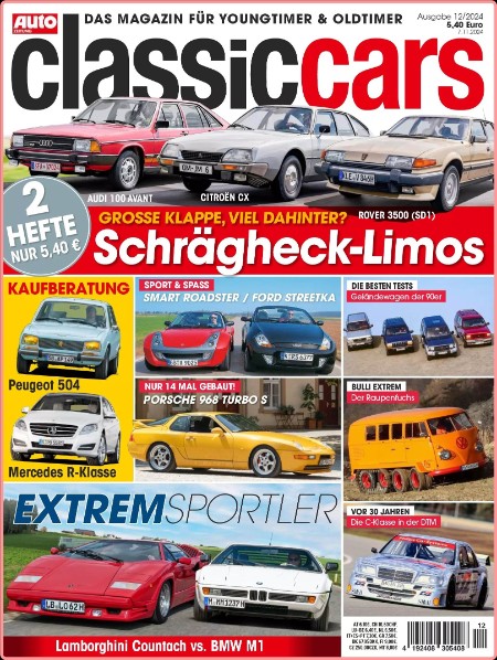 Auto Zeitung Classic Cars Magazin Dezember No 12 2024