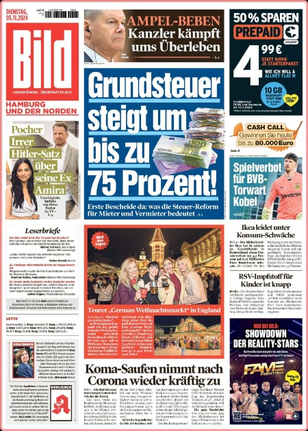 Bild Zeitung vom 05  November 2024