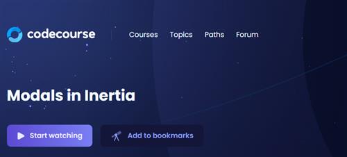 CodeCourse – Modals in Inertia