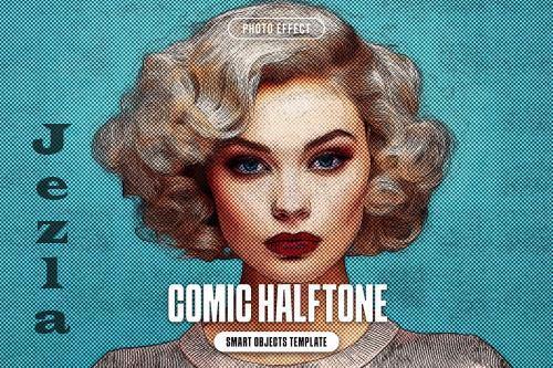 Comic Halftone Photo Effect - 289431832