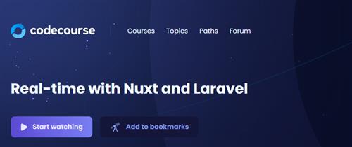 CodeCourse – Real–time with Nuxt and Laravel