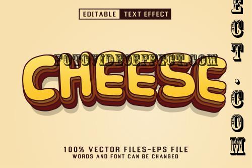 Cheese Cartoon Text - Editable Text Effect - U8ETJHQ