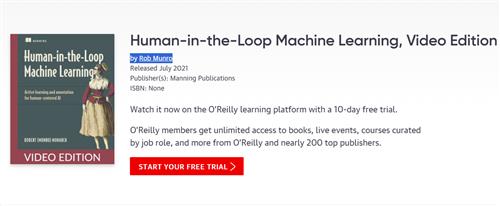 Human–in–the–Loop Machine Learning, Video Edition by Rob Munro