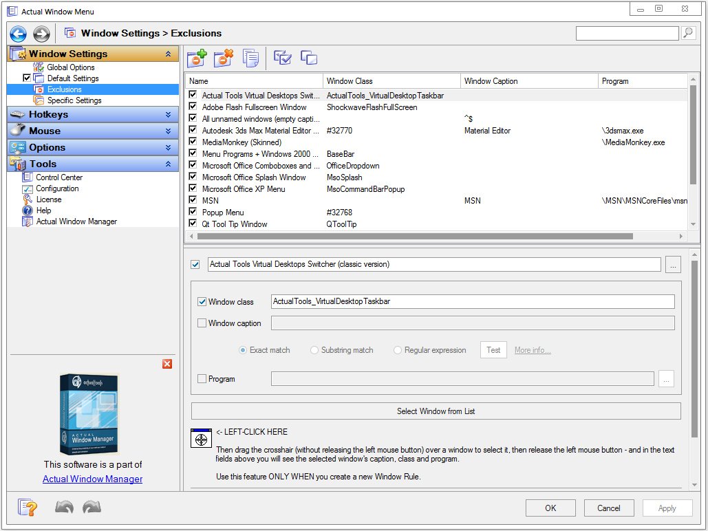 Actual Window Menu 8.15.2 Multilingual