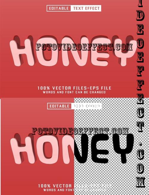 Honey Sticker Text - Editable Text Effect - K29M8KY