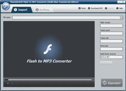 ThunderSoft Flash to MP3 Converter 4.7