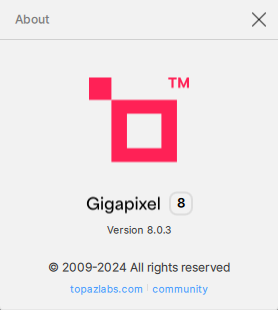 Topaz Gigapixel AI 8.0.3