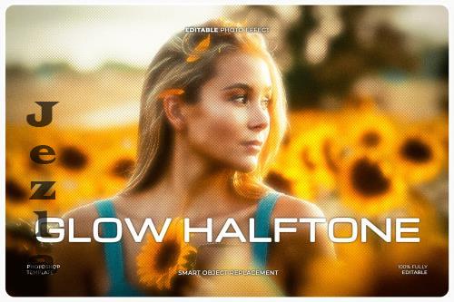 Glowing Halftone Photo Effect - RL9VZZX