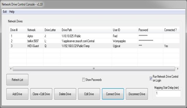 Network Drive Control 1.68