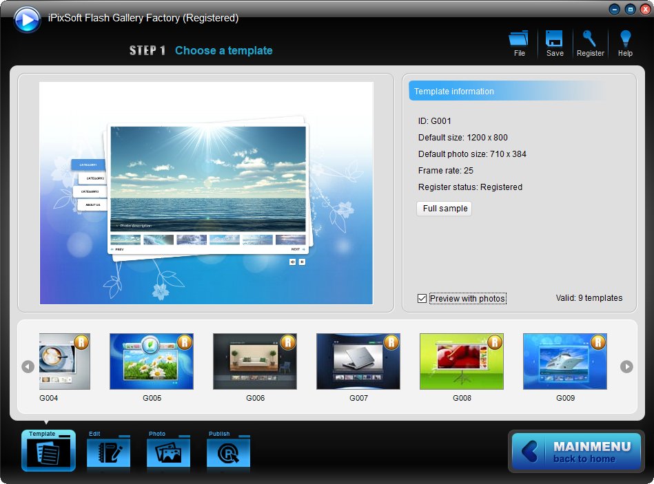 iPixSoft Flash Gallery Factory 3.8.0 Multilingual