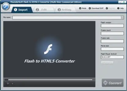 ThunderSoft Flash to HTML5 Converter 5.5