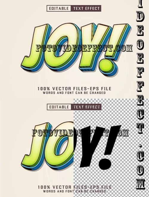 Joy Cartoon Text - Editable Text Effect - M5RS5SL