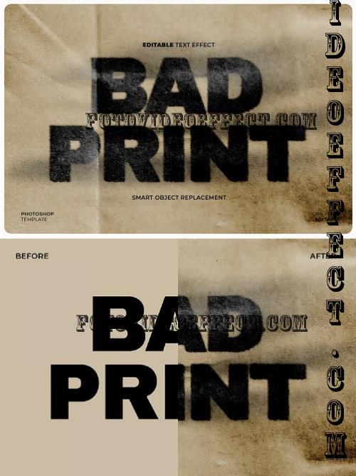 Retro Print Text Effect - 4HKSRUL