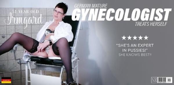 Irmgard (EU) (51) - Irmgard is a German cougar gynecologist who takes her expertise on herself to get an orgasm  Watch XXX Online FullHD