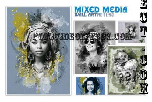 Mixed Media Wall Art Photo Effect - 286125088