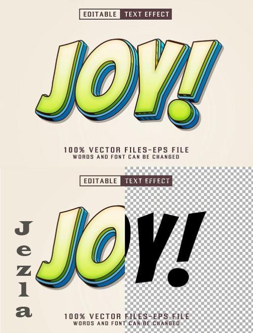 Joy Cartoon Text - Editable Text Effect - M5RS5SL