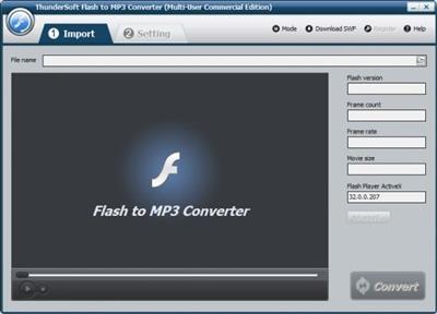 ThunderSoft Flash to MP3 Converter  4.7.0 Da3548277d7398d8baa4458d328e74af